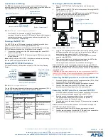 Preview for 2 page of AMX MVP-TDS Installation Manual