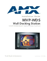 AMX MVP-WDS Installation Manual предпросмотр