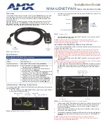 Preview for 1 page of AMX MXA-UENET-PAN Installation Manual