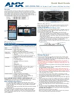 AMX MXD-2000XL-PAN-P Quick Start Manual preview