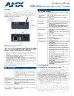 Preview for 2 page of AMX NetLinx Clear Connect NXB-CCG Installation Manual