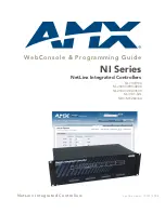 AMX NetLinx Master-Ethernet Card/Module NXC-ME260 Programming Manual preview