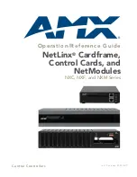 Preview for 1 page of AMX NetLinx NXC-COM2 Operation/Reference Manual