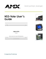 AMX NSS-VOTE User Manual preview