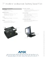 Preview for 2 page of AMX NXA-BASE/1 Specifications