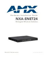 Preview for 1 page of AMX NXA-ENET24 Hardware Installation Manual