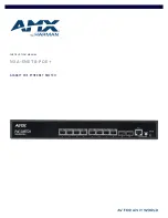 Preview for 1 page of AMX NXA-ENET8-POE+ Instruction Manual