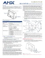 Preview for 2 page of AMX NXA-SMT43X Installation Manual