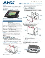 AMX NXA-TTS500-BL Installation Manual preview