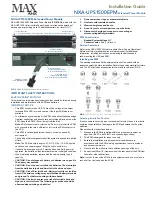 Preview for 1 page of AMX NXA-UPSEPM NXA-UPS1500EPM Installation Manual