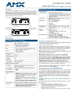 Preview for 1 page of AMX NXR-ZGW-PRO Installation Manual