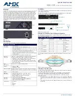 Preview for 1 page of AMX NXV-CPI Quick Start Manual