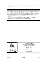 Preview for 3 page of AMX PHAST PLL-SW10 User Manual