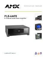 AMX PLB-AMP8 Instruction Manual preview