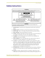 Preview for 3 page of AMX PLB-AMP8 Instruction Manual