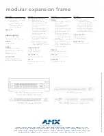 Preview for 2 page of AMX PLH-VS8 Specifications