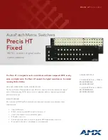 Preview for 1 page of AMX Precis AVS-PH-1208-34B Datasheet