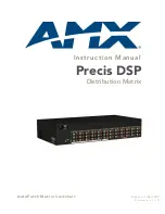 Preview for 1 page of AMX Precis DSP Instruction Manual