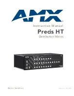 AMX Precis HT Instruction Manual preview