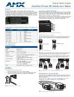 AMX Precis SD Quick Start Manual preview