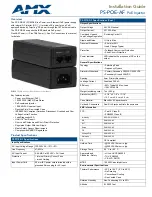 Preview for 1 page of AMX PS-POE-AF Installation Manual