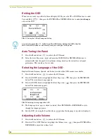 Предварительный просмотр 32 страницы AMX PTM-D15 Instruction Manual