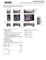 AMX RADIA DIMMER ENCLOSURES Installation Sheet preview