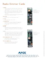 Preview for 2 page of AMX Radia RDC-DC/120 Specifications
