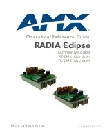 Preview for 1 page of AMX Radia RE-DM6 Operation/Reference Manual