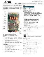 AMX RDD-DM4 4-CHANNEL INTEGRATED DIMMER MODULE Specifications preview