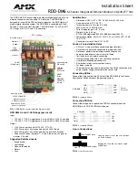 Preview for 1 page of AMX RDD-DM6 6-CHANNEL INTEGRATED DIMMER MODULE Manual