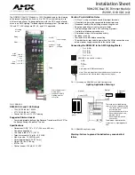 AMX RDM-2DC DUAL DC MODULE, 1,920 W (X2), 0-12 VDC Installation Sheet preview