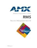 Preview for 1 page of AMX RMS 3.0 Manual