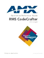 Предварительный просмотр 1 страницы AMX RMS CODECRAFTER Operation/Reference Manual