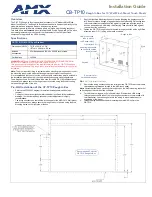 Preview for 1 page of AMX Rough-In Box CB-TP10 Installation Manual