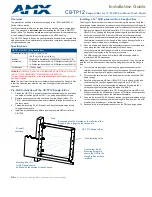 AMX Rough-In Box for 12" Wall/Flush Mount Touch Panels CB-TP12 Installation Manual preview