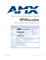 AMX RPMLoader Operation/Reference Manual preview