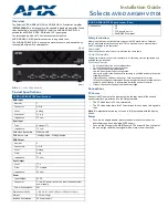 Предварительный просмотр 1 страницы AMX Solecis AVB-DA-RGBHV-0104 Installation Manual