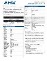 AMX Solecis AVS-SL-0601-848 Installation Manual preview