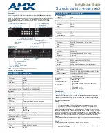 Preview for 1 page of AMX Solecis AVS-SL-PR-0401-060 Installation Manual