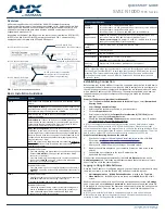 Preview for 1 page of AMX SVSI N1133 MPC Quick Start Manual