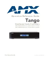 Preview for 1 page of AMX Tango DAS-T0804-SIG Operation/Reference Manual