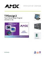 Preview for 1 page of AMX TPDESIGN3 V3.16 Instruction Manual