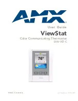 Preview for 1 page of AMX ViewStat ENV-VST-C User Manual