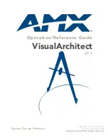 Предварительный просмотр 1 страницы AMX VISUALARCHITECT 1.1 Manual