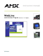 AMX WebLinx Instruction Manual preview