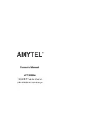 Amytel AT 3086a Owner'S Manual предпросмотр