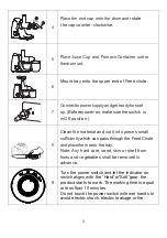 Preview for 9 page of amzchef JS3005-1 Instruction Manual