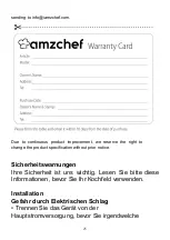 Preview for 25 page of amzchef YL-CD3201 Instruction Manual