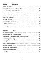 Preview for 2 page of amzchef YL-IF7226S-2B2B3B2B2B Instruction Manual